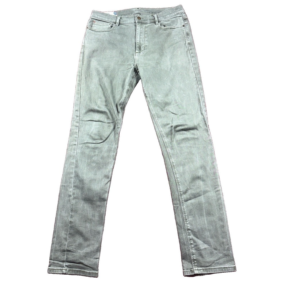 Marine Layer Straight Leg Jeans Mens Slim Straight 34x34 Sage Green Jeans